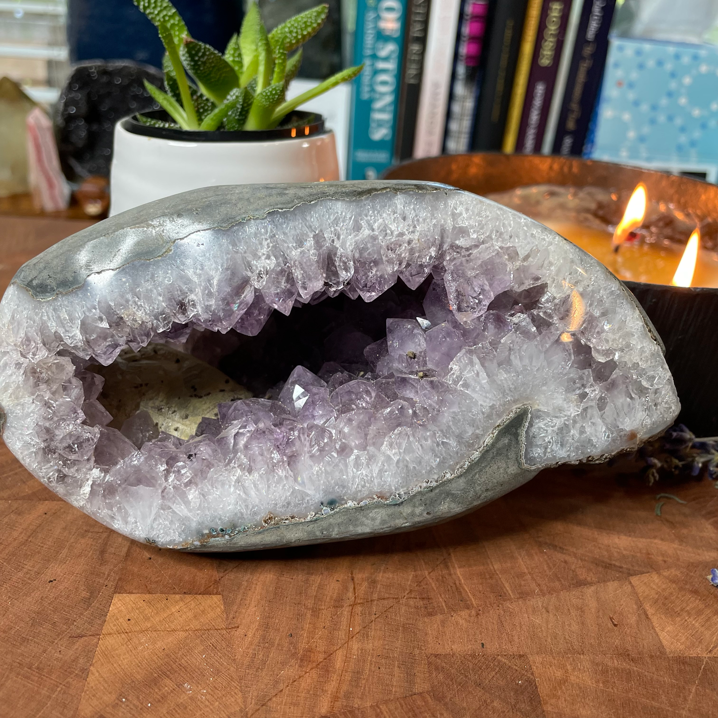 Amethyst Cave with Calcite #179