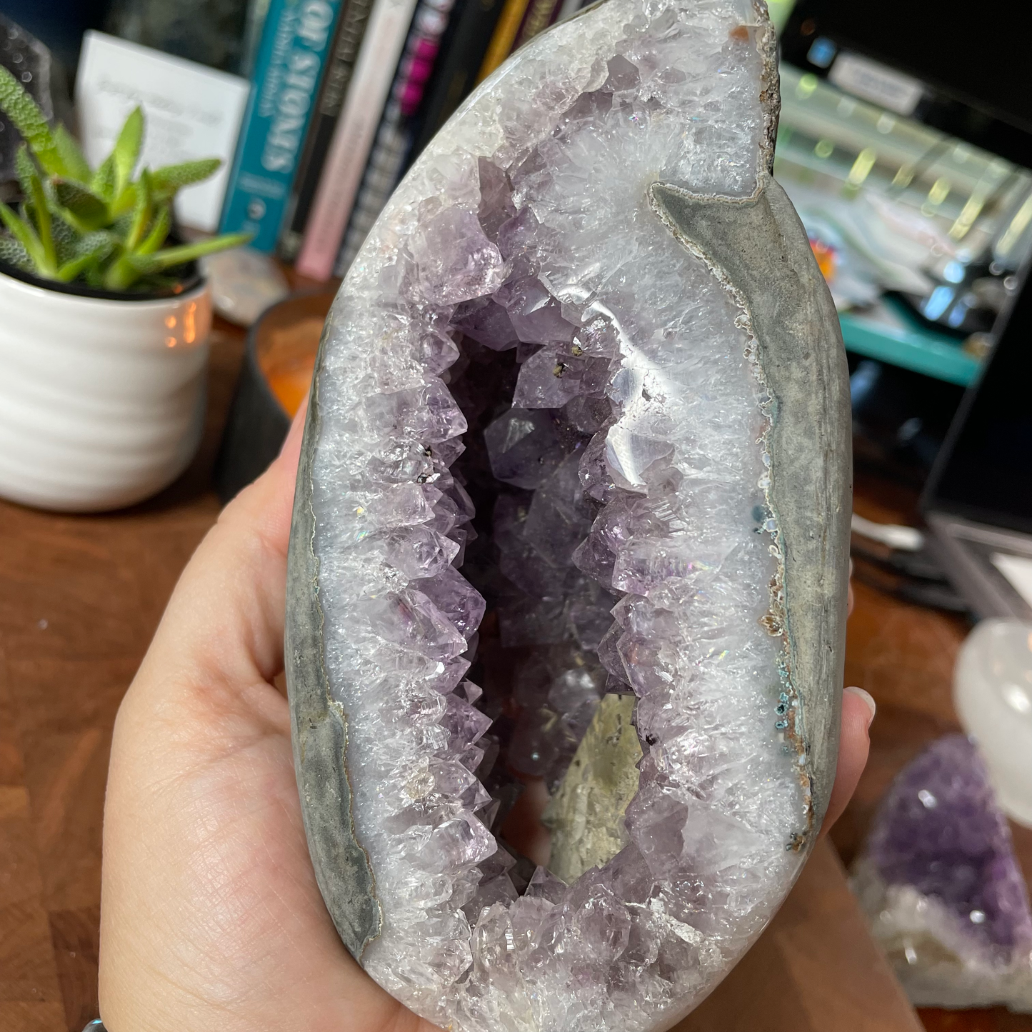 Amethyst Cave with Calcite #179