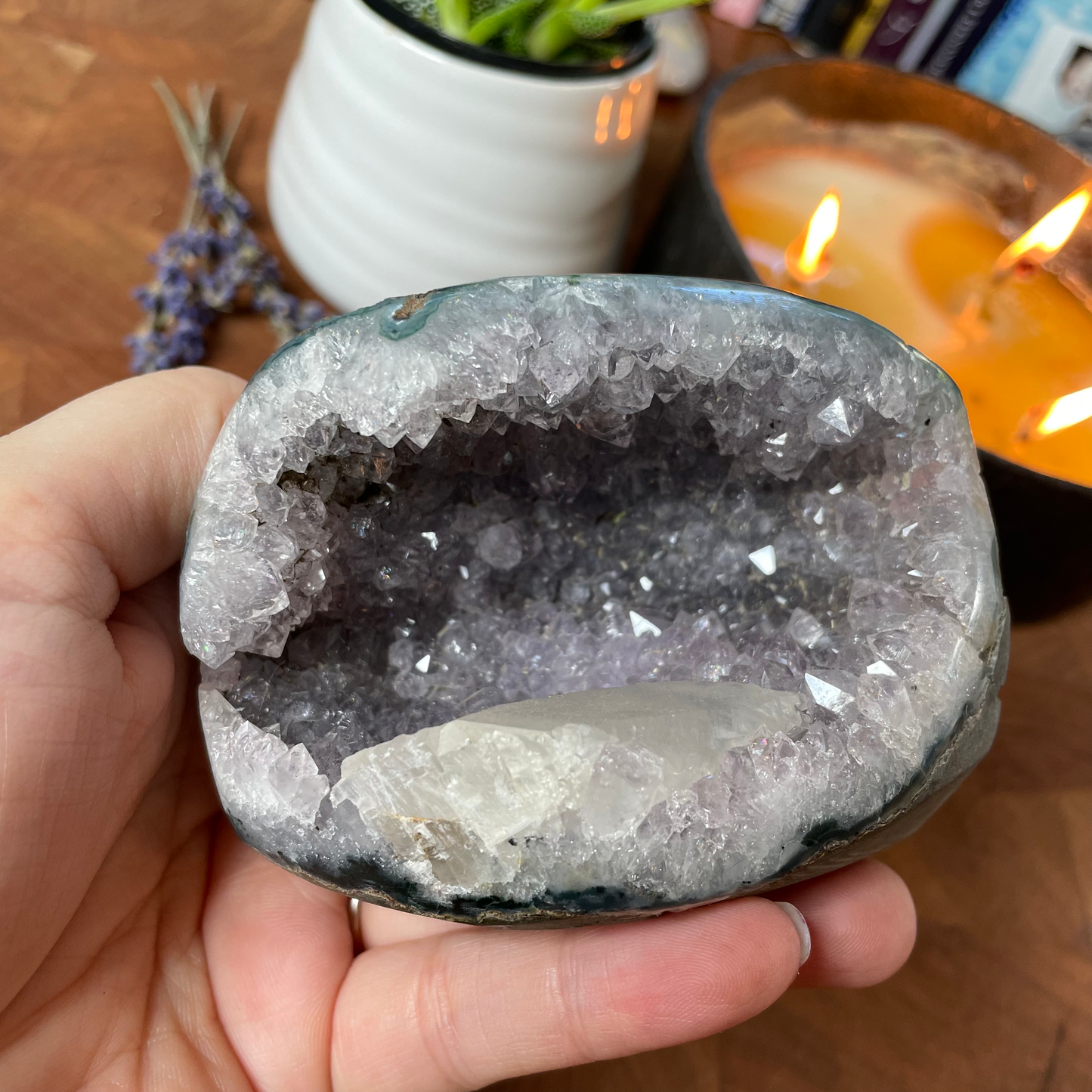 Amethyst Cave with Calcite #184