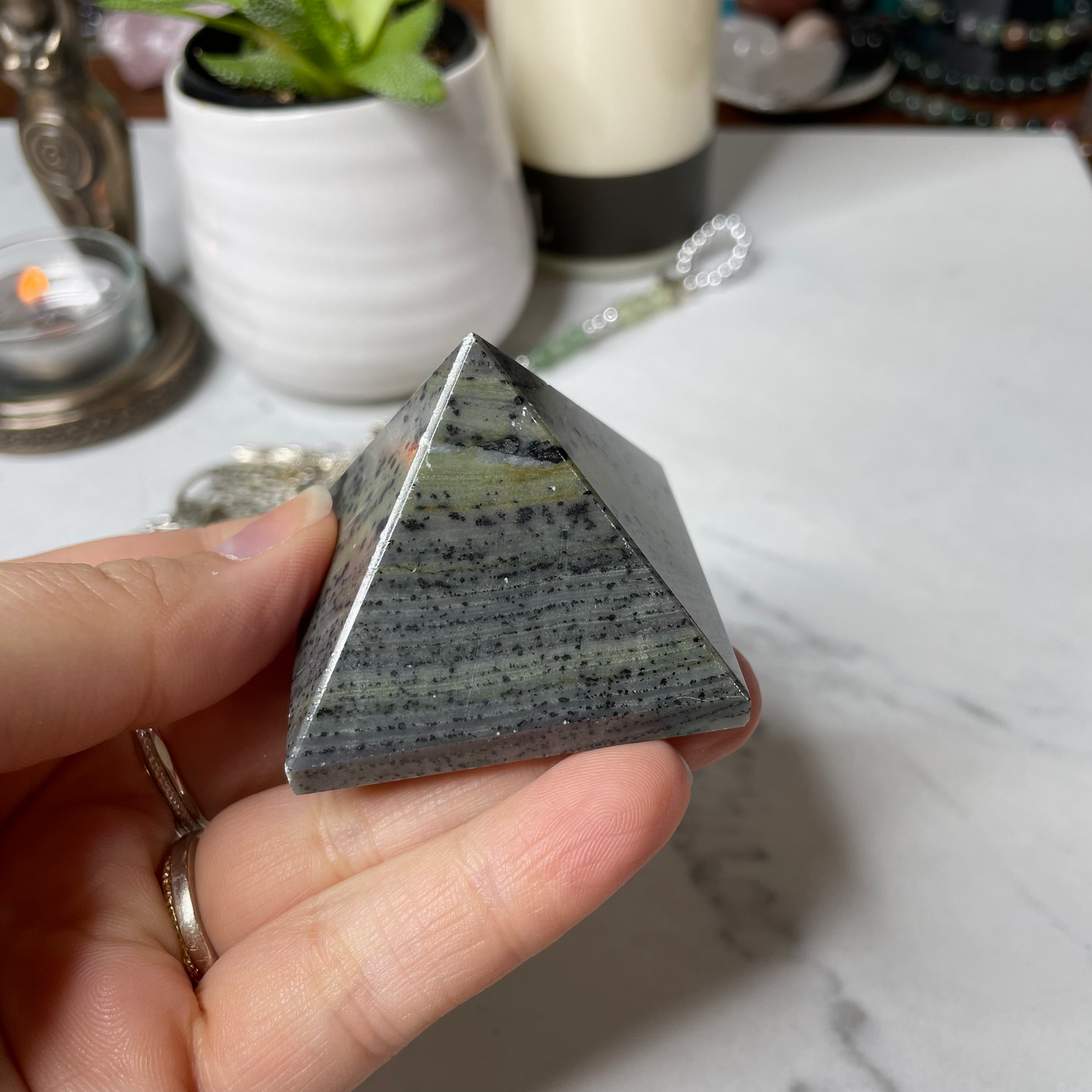 Serpentine mini pyramid