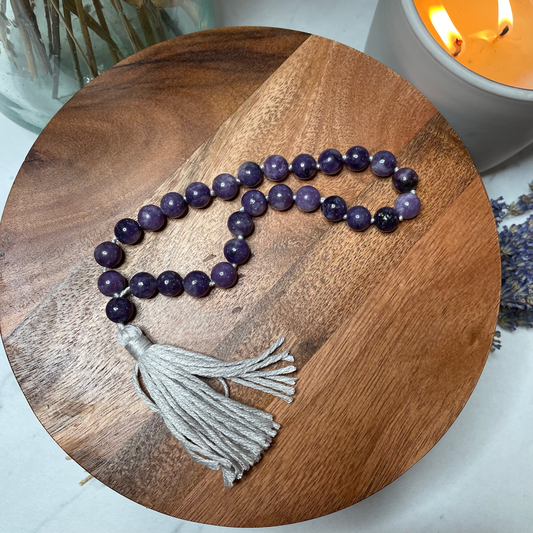 Pocket of Peace: Lepidolite Meditation Beads