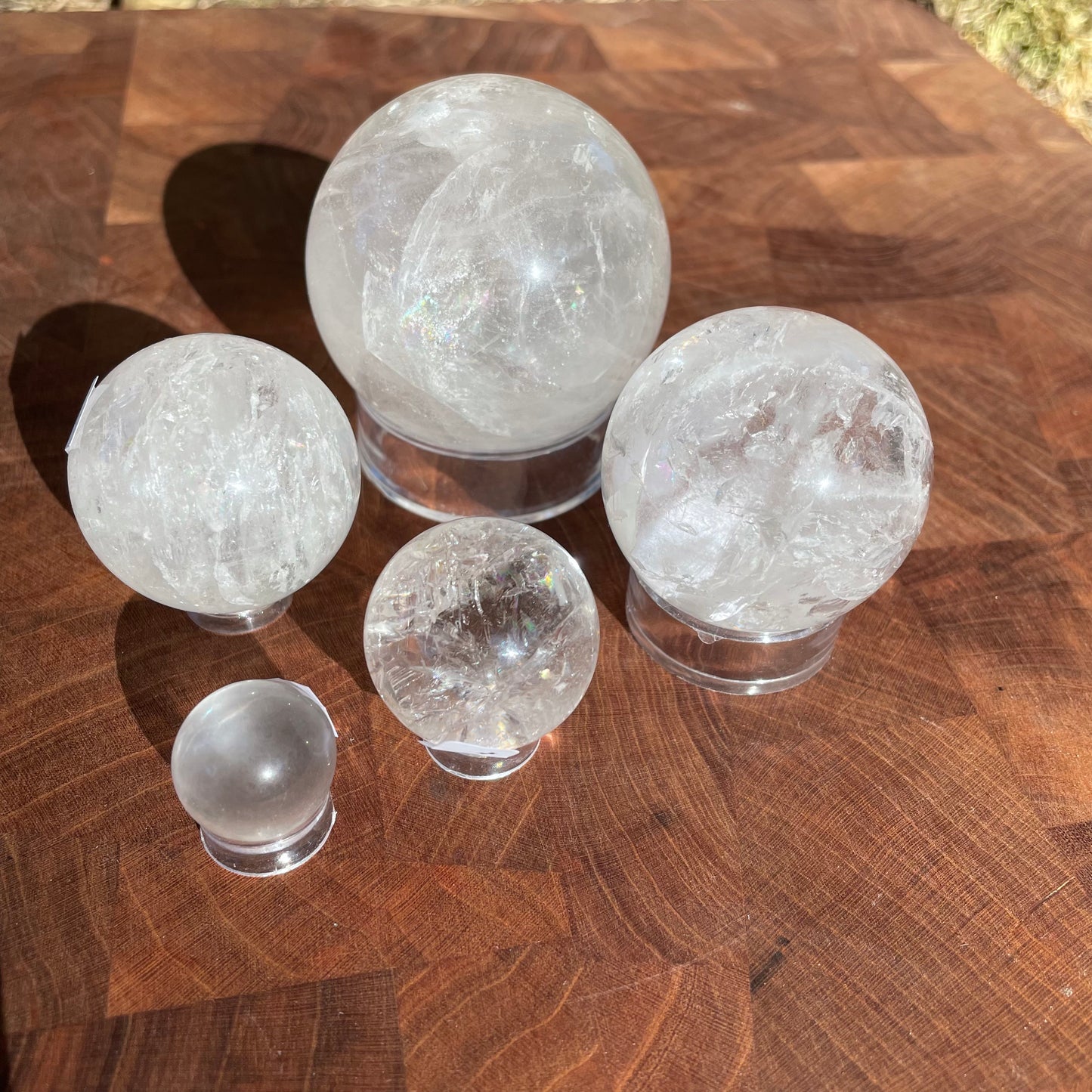 Clear Quartz spheres
