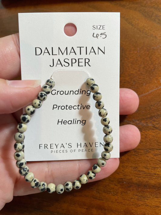 Dalmatian Jasper Bracelet 4.5mm